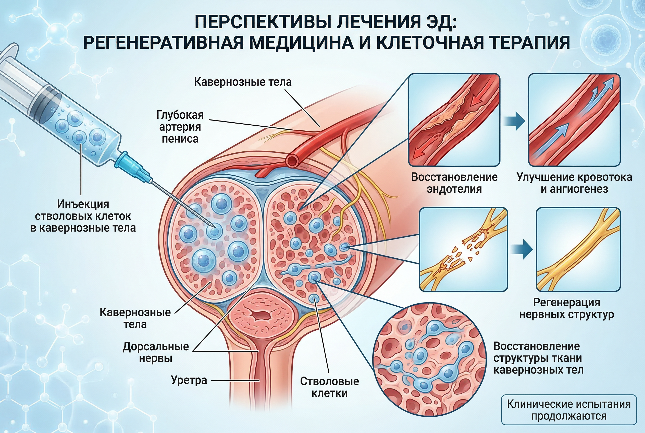Будущее лечения ЭД — регенеративная медицина